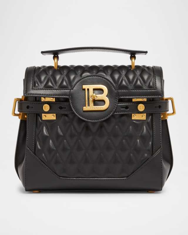 B Buzz 23 Crossbody Bag in Grid Padded Calfskin